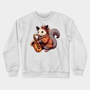 Possum saxophone player Crewneck Sweatshirt